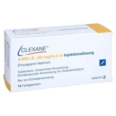 CLEXANE 4.000 I.E. 40mg/0,4ml Inj.-Lsg.i.e.FS B