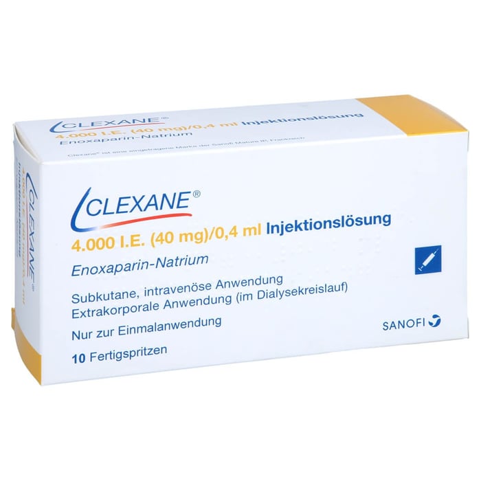 CLEXANE 4.000 I.E. 40mg/0,4ml Inj.-Lsg.i.e.FS B