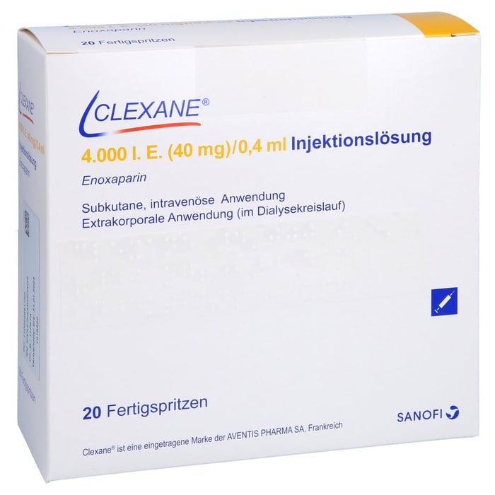 CLEXANE 4.000 I.E. 40mg/0,4ml Inj.-Lsg.i.e.FS B