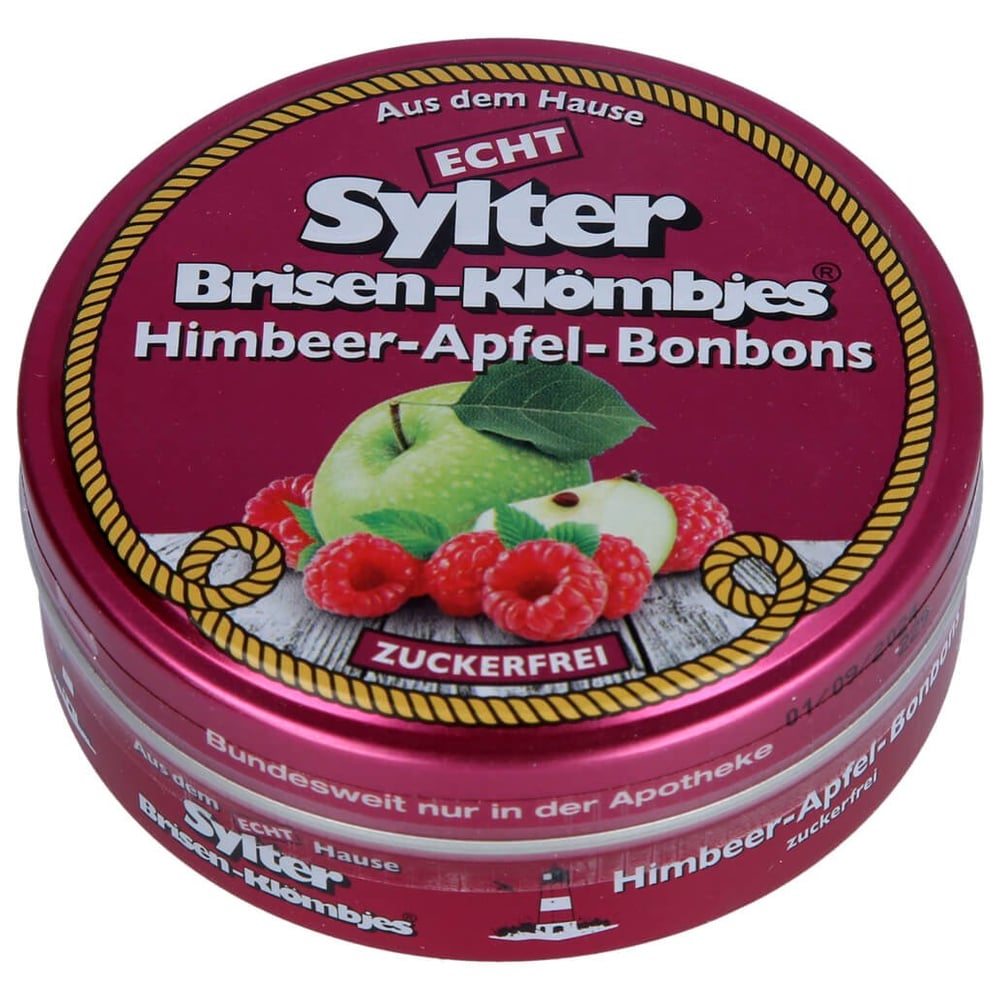 Echt Sylter Himbeer Apfel Bonbons zuckerfrei