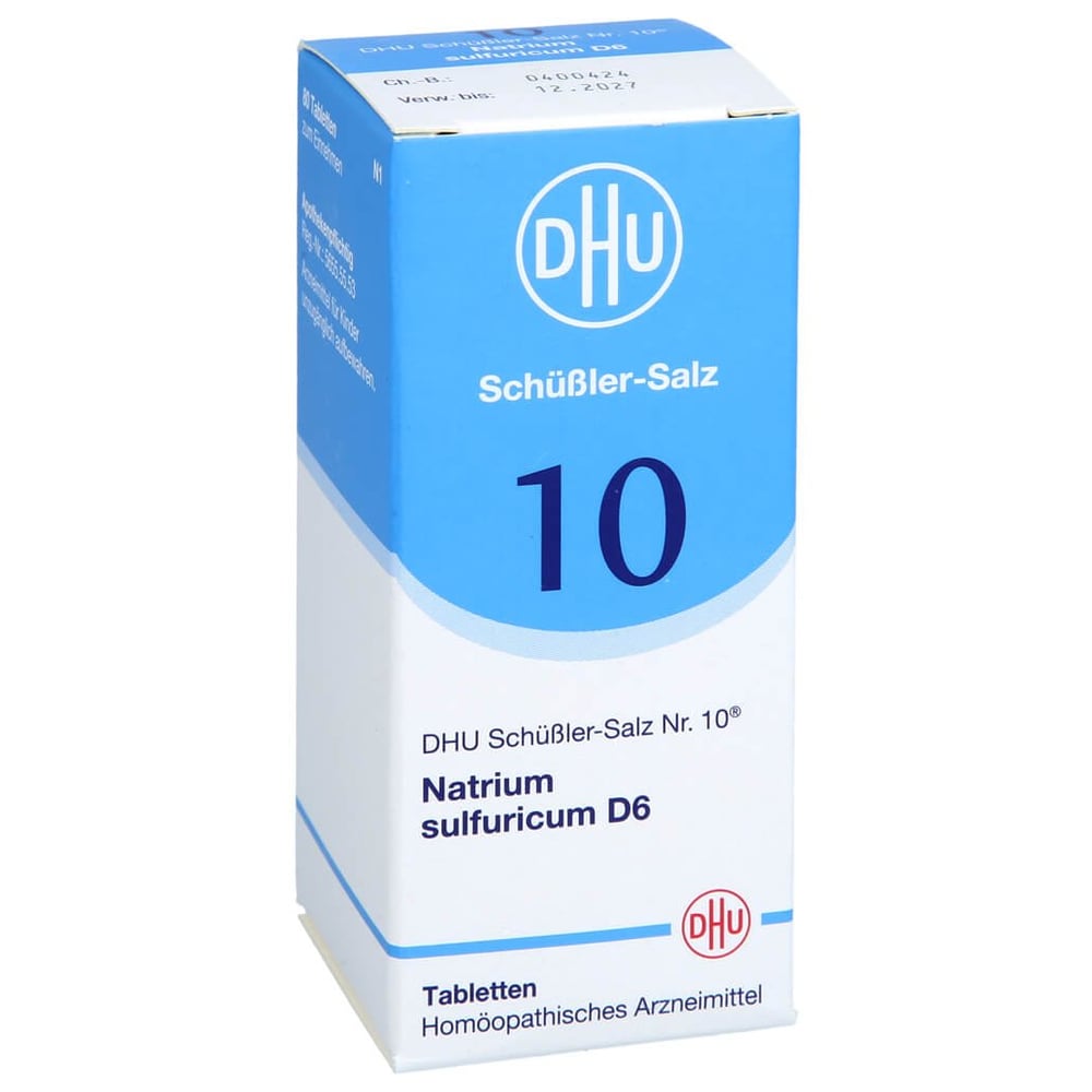 Biochemie Dhu 10 Natrium sulfuricum D 6 Tabletten