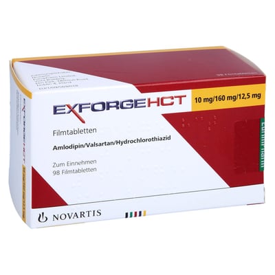 Exforge HCT 10 mg/160 mg/12,5 mg