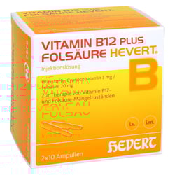 Vitamin B12 Folsäure Hevert Amp.-Paare