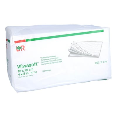 VLIWASOFT Vlieskompressen unsteril 10x20 cm 4l. Produktbild 1