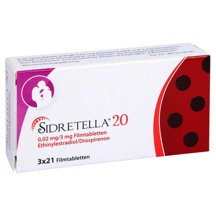 Sidretella 20 0,02mg/3mg