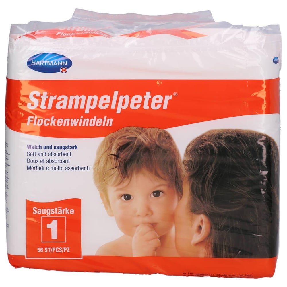Strampelpeter Flockenwindeln Saugstärke 1