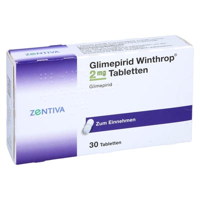 Glimepirid Winthrop 2 mg