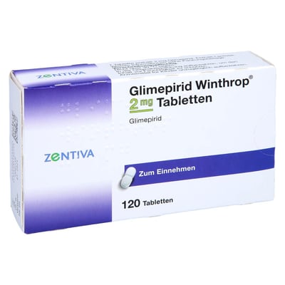 Glimepirid Winthrop 2 mg