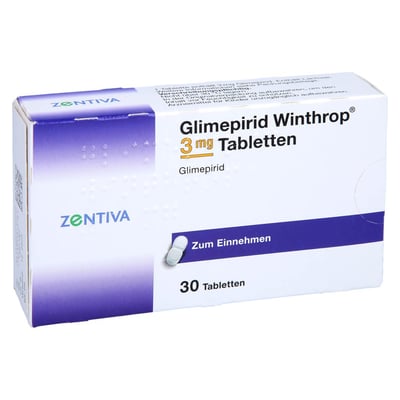 Glimepirid Winthrop 3 mg