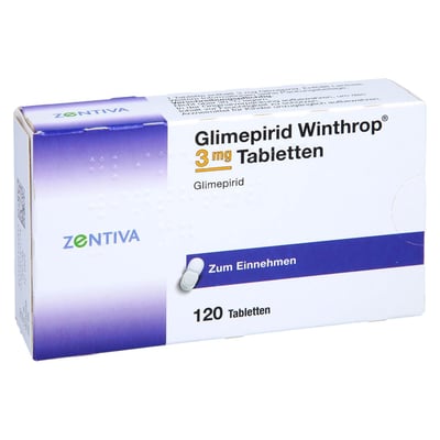 Glimepirid Winthrop 3 mg
