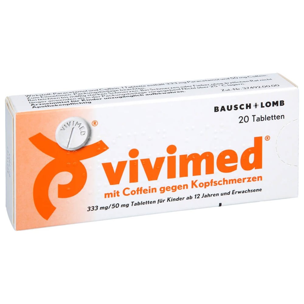 Vivimed mit Coffein gegen Kopfschmerzen