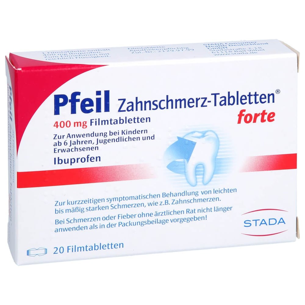 Pfeil Zahnschmerz-Tabletten forte 400 mg