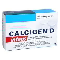 Calcigen D intens 1000 mg/880 I.E.Kautabletten