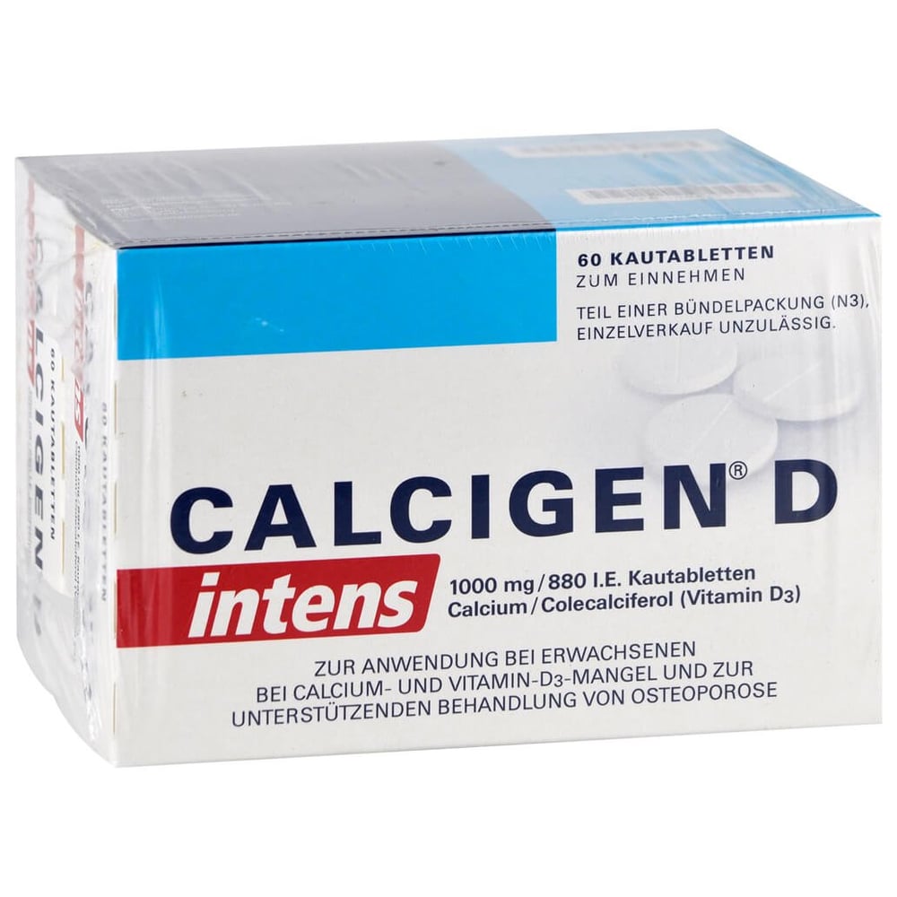 Calcigen D intens 1000 mg/880 I.E.Kautabletten
