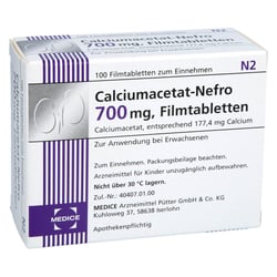 Calciumacetat Nefro 700 mg Filmtabletten
