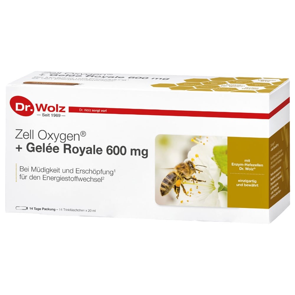 Oxygen + Gel e Royale 600 mg Trinkampullen