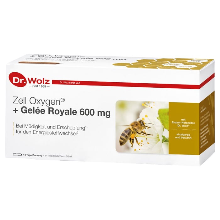 Oxygen + Gel e Royale 600 mg Trinkampullen
