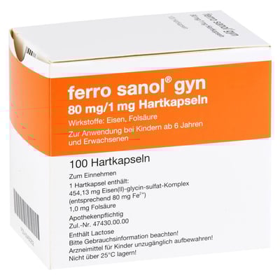 Ferro sanol gyn 80 mg/1 mg