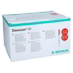 Omnican Insulinspritze 0,5 ml U40 mit Kanüle 0,30x8 mm