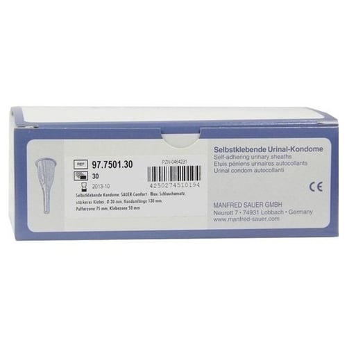 Sauer Comfort Selbstkleb. Urinalkondom 130 mm D-30 mm Produktbild 1