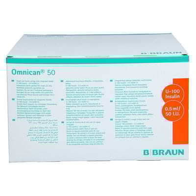Omnican 50 0.5ml Insulin U-100 0.30x8mm einzelverp