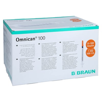 Omnican 100 1 ml Insulin U-100 0,30x8 mm einzelverp