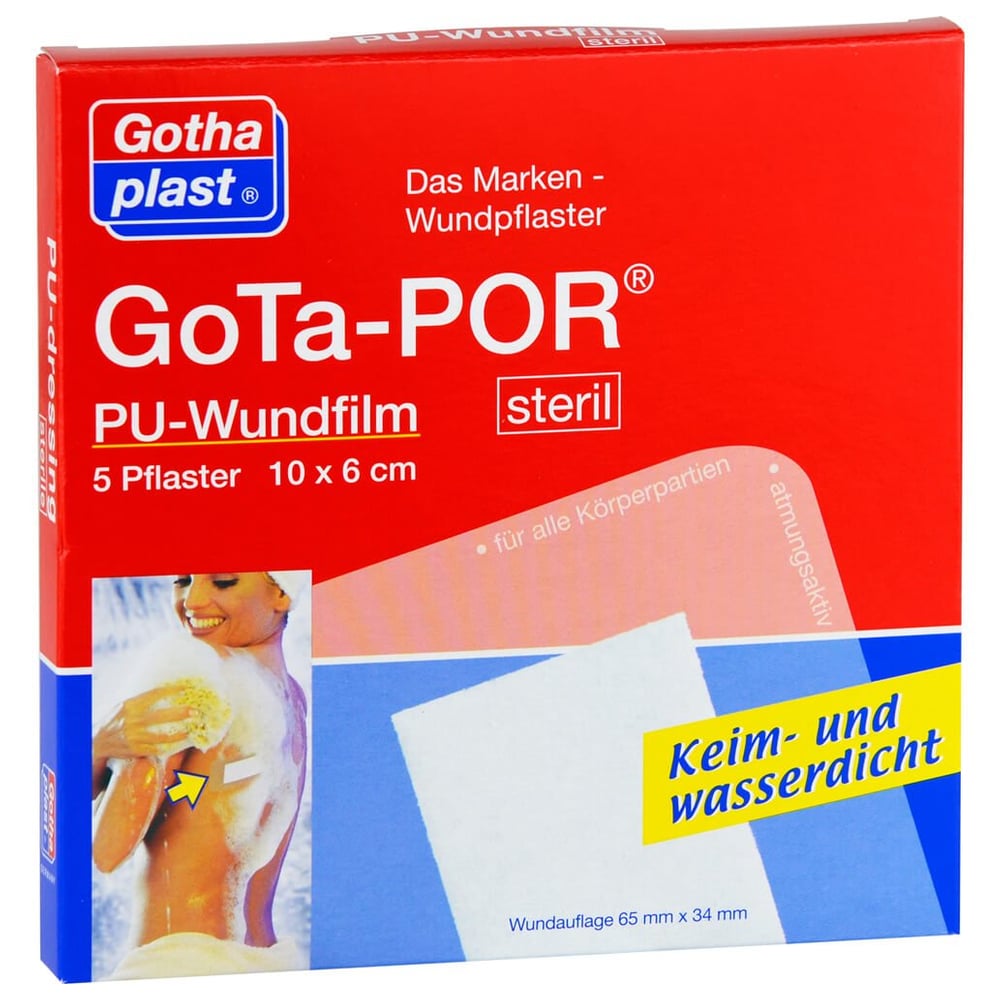 GOTA-POR PU Wundfilm 10x6 cm steril Pflaster