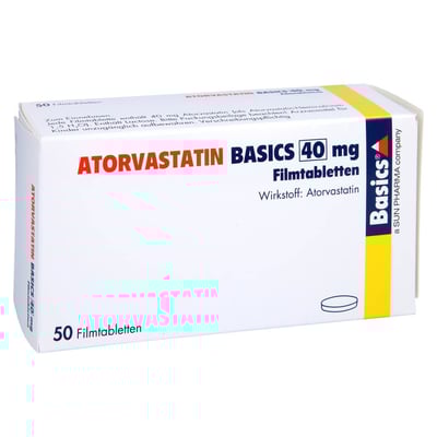 Atorvastatin Basics 40mg Filmtabletten
