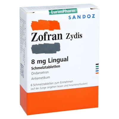 Zofran Zydis 8 mg Lingual Produktbild 1