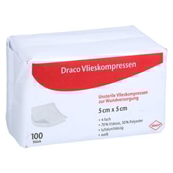 Vliesstoffkompressen 5x5cm unsteril