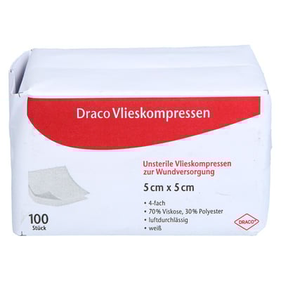 Vliesstoffkompressen 5x5cm unsteril