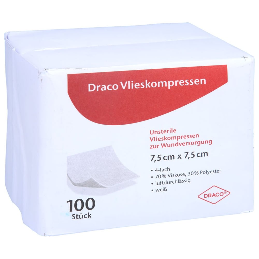 Vliesstoffkompressen 7.5x7.5cm unsteril