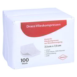 Vliesstoffkompressen 7.5x7.5cm unsteril