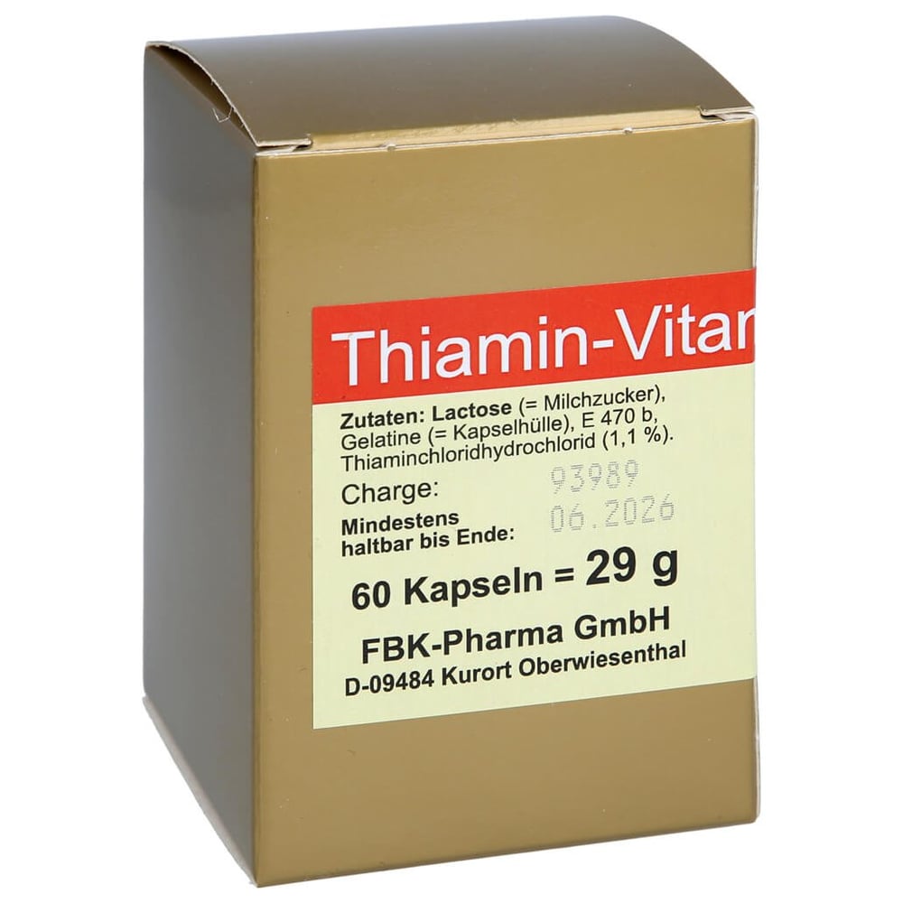 Thiamin Kapseln-Vitamin B1