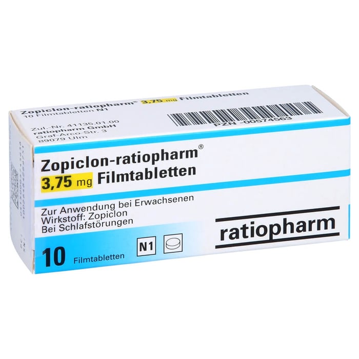 Zopiclon-ratiopharm 3,75mg