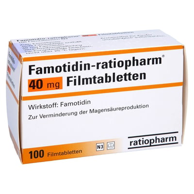 Famotidin-ratiopharm 40 mg Filmtabletten Produktbild 1