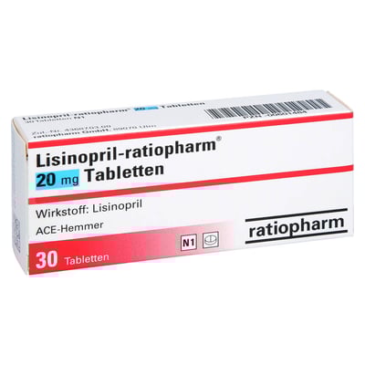 Lisinopril-ratiopharm 20 mg