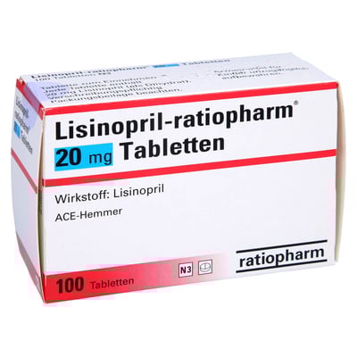 Lisinopril-ratiopharm 20 mg