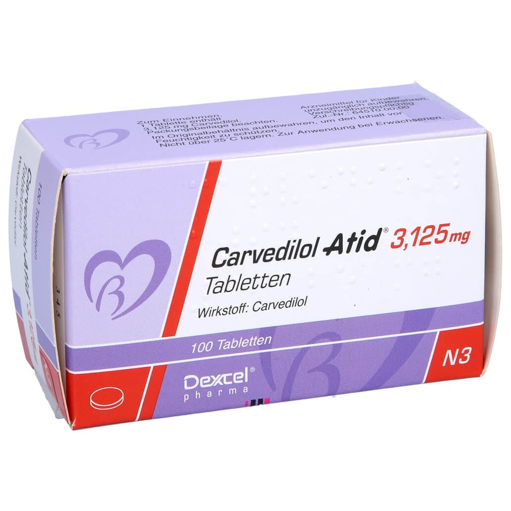 Carvedilol Atid 3,125 mg