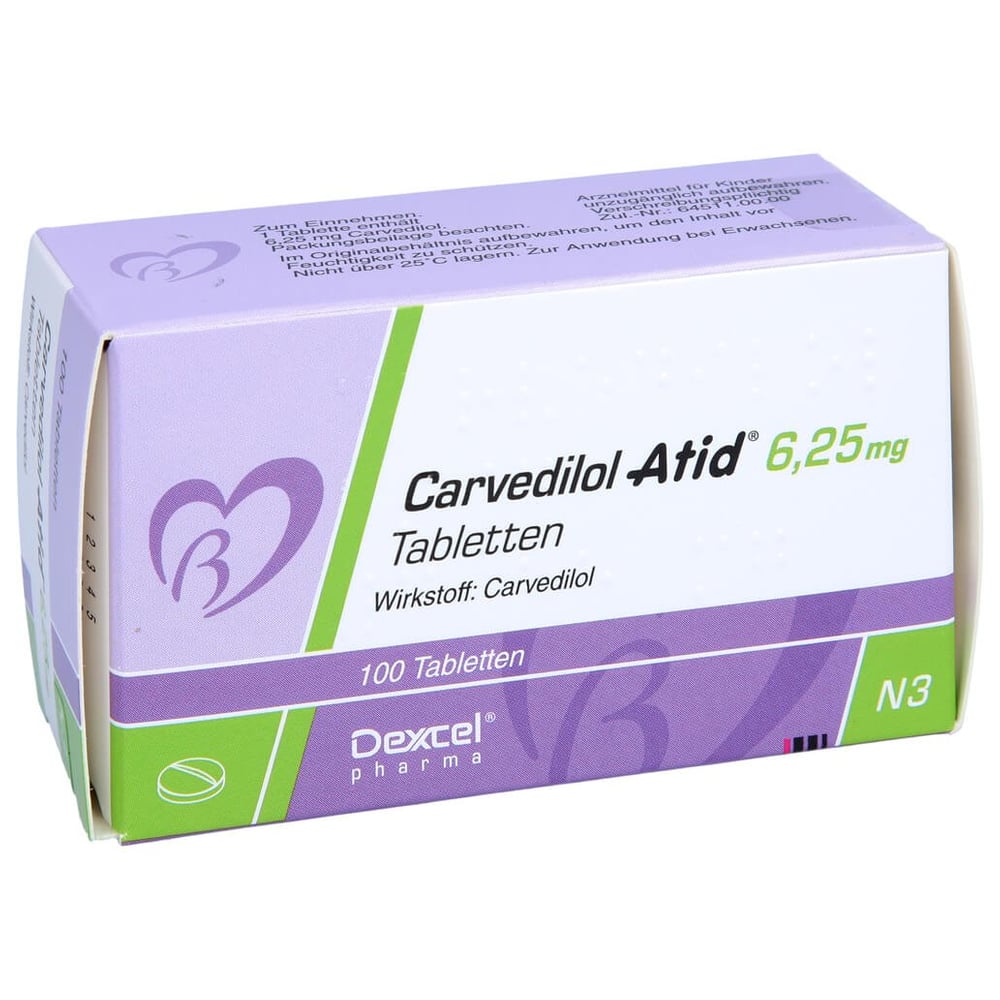 Carvedilol Atid 6,25 mg
