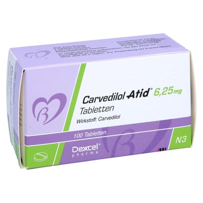 Carvedilol Atid 6,25 mg