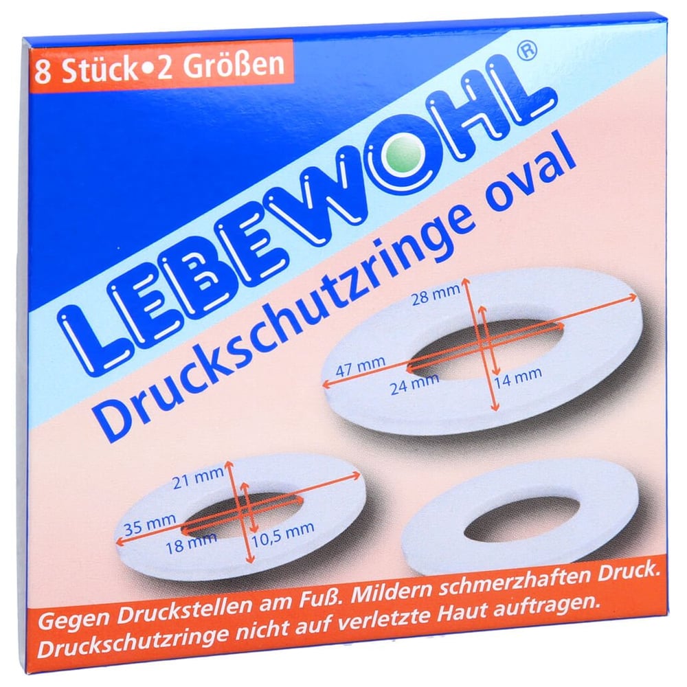 Lebewohl Druckschutzringe oval