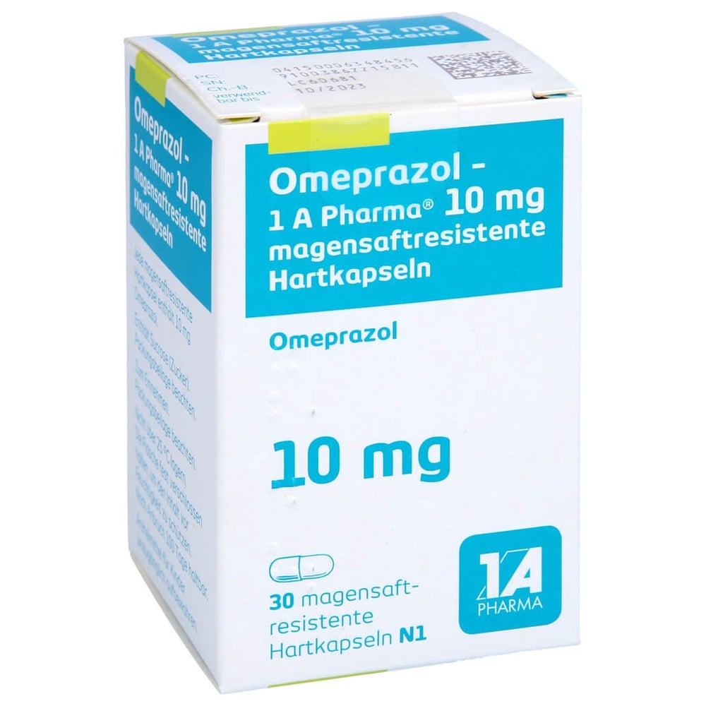 Omeprazol 10mg 1A Pharma magensaftresit.Hartkapsel