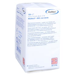 Schlitzkompressen 7.5x7.5 8-fach unsteril