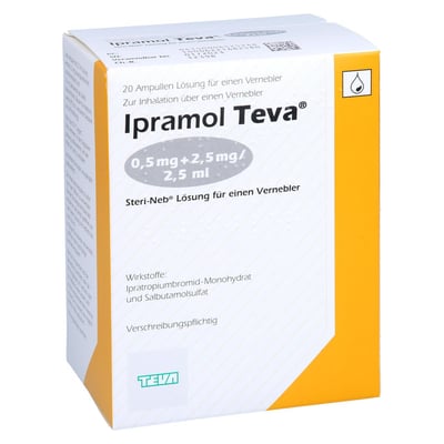 Ipramol TEVA 0,5 mg+2,5 mg/2,5 ml Steri-Neb