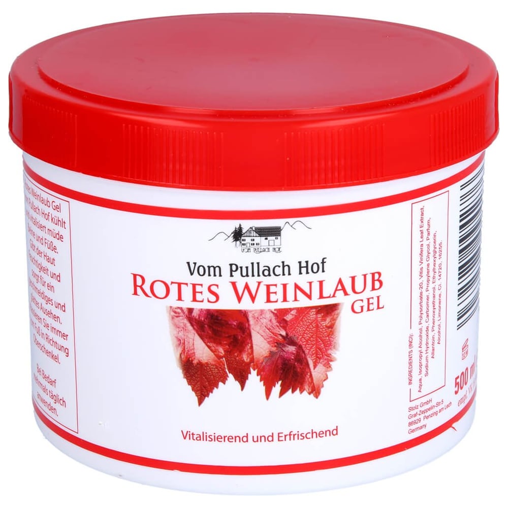 Rotes Weinlaub Gel