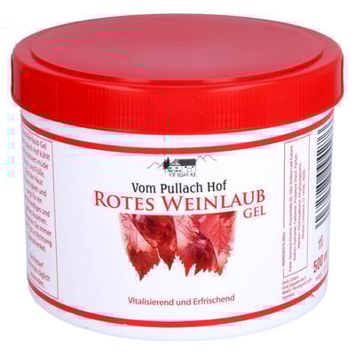 Rotes Weinlaub Gel