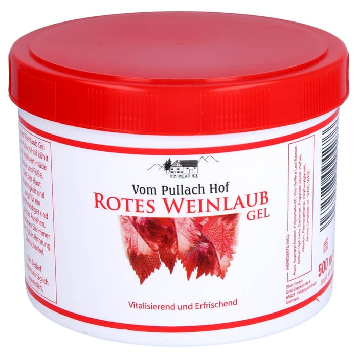 Rotes Weinlaub Gel