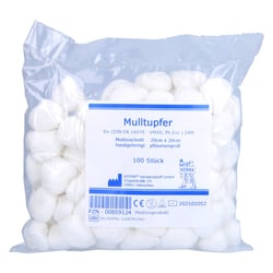 Mulltupfer 20x20 cm pflaumengroß unsteril
