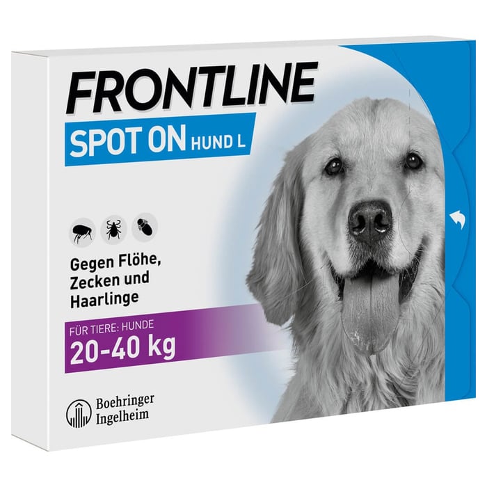 Frontline Spot On bei Hunden 20 - 40 kg